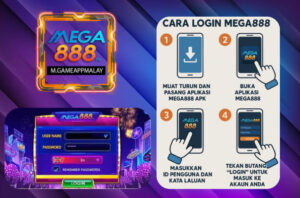 cara login mega888